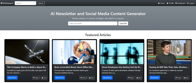 AI-Powered Newsletter Generator